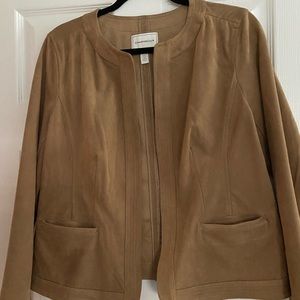 Light weight jacket faux suede
